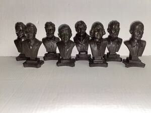 8 K's Collection 5" President Statues Washington Kennedy Jefferson Lincoln Grant